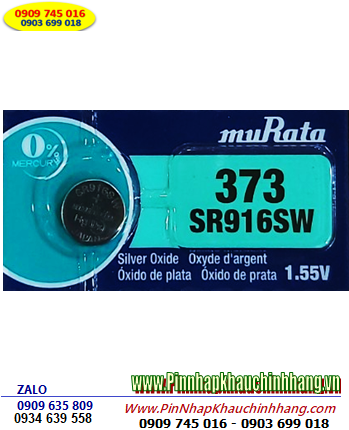 MuRata SR916SW _Pin 379; Pin đồng hồ 1.55v Silver Oxide MuRata SR916SW _Pin 373